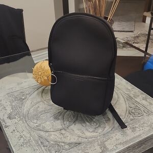 Paco Rabanne Black Bag  Backpack with Silver Zipper